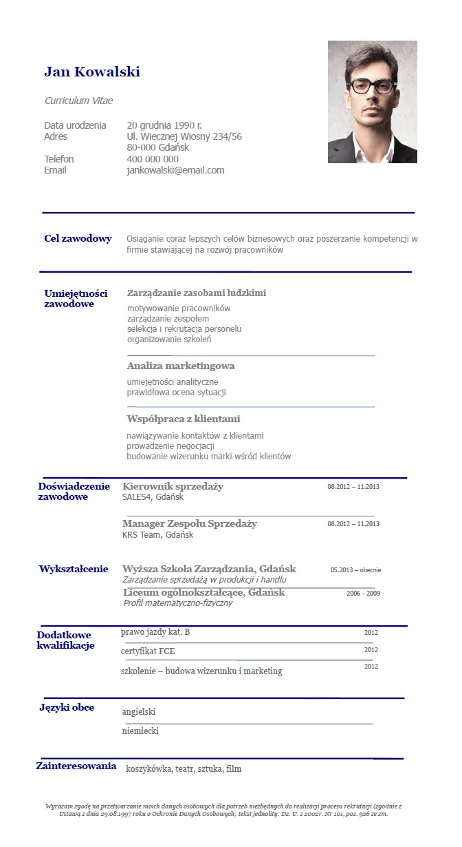 Tłumaczenia CV - dokumenty rekrutacyjne online